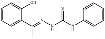 1-(2-hydroxyphenyl)ethanone N-phenylthiosemicarbazone 结构式