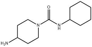 4-氨基-N-环己基哌啶-1-甲酰胺 结构式