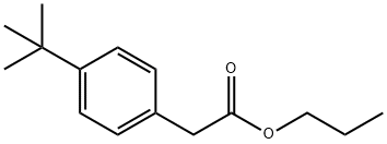 4-叔丁基苯基乙酸丙酯 结构式
