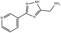 (3-(吡啶-3-基)-1H-1,2,4-三唑-5-基)甲胺 结构式