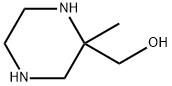 2-Piperazinemethanol, 2-methyl- 结构式