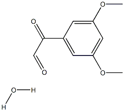 2-(3,5-二甲氧基苯基)-2-氧代乙醛水合物 结构式