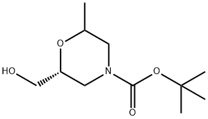 (2S)-tert-butyl 2-ethyl-6-methylmorpholine-4-carboxylate 结构式