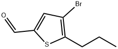 4-溴-5-丙基噻吩-2-甲醛 结构式