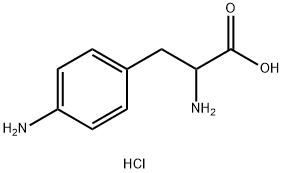 DL-4-氨基苯丙氨酸一水物 结构式