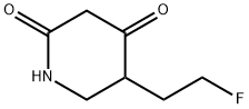 5-(2-fluoroethyl)piperidine-2,4-dione 结构式