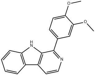 1-(3,4-二甲氧基)-Β-咔啉 结构式