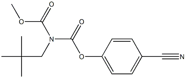 tert-butyl (R)-(methoxycarbonyl)(4-cyanophenyl)methylcarbamate 结构式