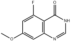 5-氟-7-甲氧基喹唑啉-4(3H)- 酮 结构式