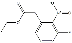 2-(3-氟-2-硝基苯基)乙酸乙酯 结构式