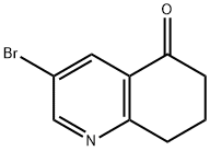 3-BROMO-7,8-DIHYDROQUINOLIN-5(6H)-ONE 结构式