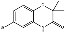 2,2-二甲基-6-溴-2H-苯并[B][1,4]噁嗪-3(4H)-酮 结构式