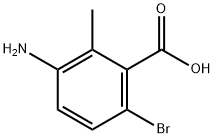 3-氨基-6-溴-2-甲基苯甲酸 结构式