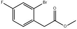 METHYL 2-(2-BROMO-4-FLUOROPHENYL)ACETATE 结构式