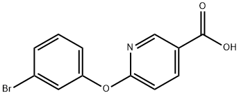 6-(3-溴苯氧基)-3-吡啶甲酸 结构式