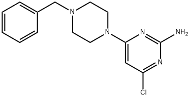 4-(4-苄基哌嗪-1-基)-6-氯嘧啶-2-胺 结构式