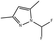 1-(二氟甲基)-3,5-二甲基1H吡唑 结构式