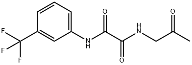N1-(2-氧亚基丙基)-N2-(3-(三氟甲基)苯基)氧醛酰胺 结构式