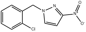 1-[(2-chlorophenyl)methyl]-3-nitro-1H-pyrazole 结构式