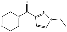 (1-ethylpyrazol-3-yl)-morpholin-4-ylmethanone 结构式