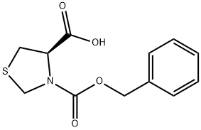 N-CBZ-R-噻唑烷-4-羧酸 结构式