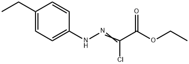 ethyl (2Z)-2-chloro-2-[2-(4-ethylphenyl)hydrazin-1-ylidene]acetate 结构式