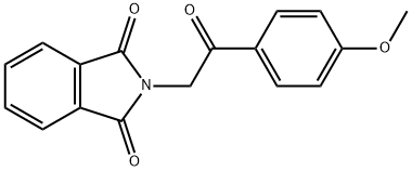 1H-Isoindole-1,3(2H)-dione, 2-[2-(4-methoxyphenyl)-2-oxoethyl]- 结构式