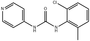 N-(2-Chloro-6-methylphenyl)-N'-4-pyridinylurea 结构式