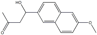 2-Butanone, 4-hydroxy-4-(6-methoxy-2-naphthalenyl)- 结构式