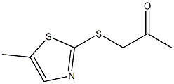 1-[(5-methyl-1,3-thiazol-2-yl)sulfanyl]propan-2-one 结构式