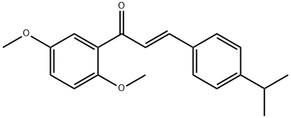 (2E)-1-(2,5-dimethoxyphenyl)-3-[4-(propan-2-yl)phenyl]prop-2-en-1-one 结构式