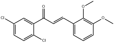 (2E)-1-(2,5-dichlorophenyl)-3-(2,3-dimethoxyphenyl)prop-2-en-1-one 结构式
