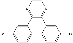 6,11-二溴-1,4-二氮杂苯并菲 结构式