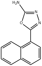 5-(萘-1-基)-1,3,4-噁二唑-2-胺 结构式