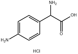 DL-4-氨基苯甘氨酸.2HCL 结构式