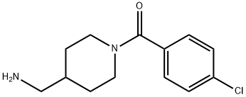 [1-(4-chlorobenzoyl)piperidin-4-yl]methanamine 结构式