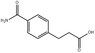 3-(4-氨基甲酰基苯基)丙酸 结构式