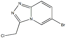 6-bromo-3-(chloromethyl)-[1,2,4]triazolo[4,3-a]pyridine 结构式