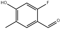 2-氟-4-羟基-5-甲基苯甲醛 结构式