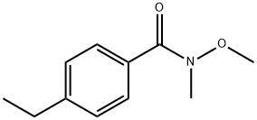 4-ethyl-N-methoxy-N-methylbenzamide 结构式