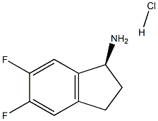 (S)-5,6-二氟-2,3-二氢-1H-茚-1-胺盐酸盐 结构式