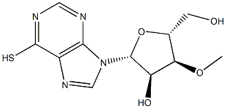 Inosine,3'-O-methyl-6-thio- (9CI) 结构式