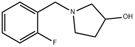 1-[(2-fluorophenyl)methyl]pyrrolidin-3-ol 结构式