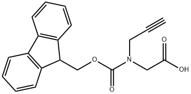 2-({[(9H-芴-9-基)甲氧基]羰基}(丙-2-炔-1-基)氨基)乙酸 结构式