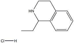 1-乙基-1,2,3,4-四氢异喹啉盐酸盐 结构式