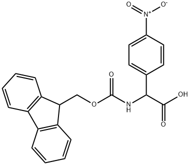 N-FMOC-RS-4-硝基苯甘氨酸 结构式
