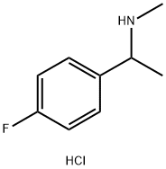 [1-(4-fluorophenyl)ethyl]methylamine hydrochloride 结构式