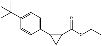 2-(4-(叔丁基)苯基)环丙烷-1-羧酸乙酯 结构式