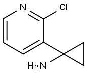 1-(2-chloropyridin-3-yl)cyclopropan-1-amine 结构式