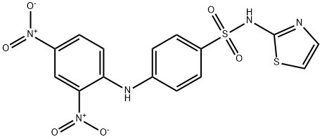 4-[(2,4-dinitrophenyl)amino]-N-1,3-thiazol-2-ylbenzenesulfonamide 结构式